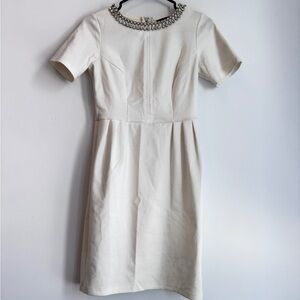 Dorothy Perkins Cream Embellished Midi Dress